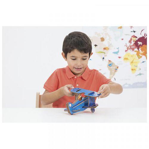 Illustration de : Première maquette l'avion bi-plan - Nathan