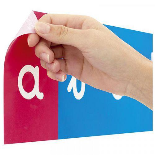 Illustration de : Tracés rugueux muraux lettres cursives - Nathan