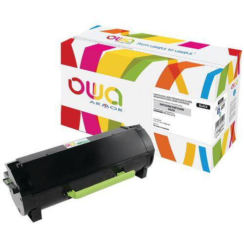 Illustration de : Toner laser noir reconditionné pour Lexmark MS510 - Owa