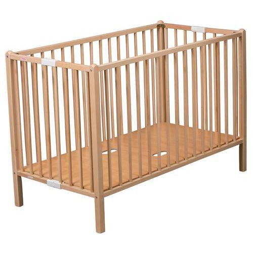 Illustration de : Lit 60x120 extra-pliant ROM O bois naturel - Combelle