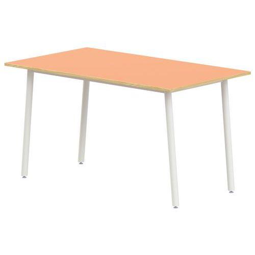 Illustration de : Table 4 pieds inclinés 200 x 80 cm stratifié ABS