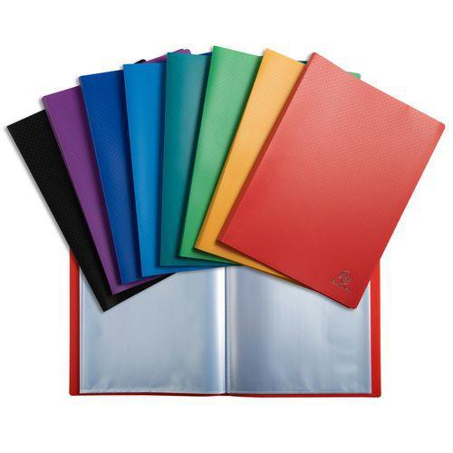 Illustration de : Reliure plastique 50 volets transparents 60 microns A4 - Exacompta