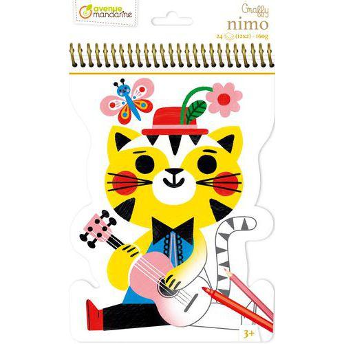 Illustration de : Graffy Nimo chat - Avenue Mandarine