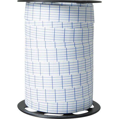 Illustration de : Bolduc bobine écriture blanc 100mx15mm - Clairefontaine