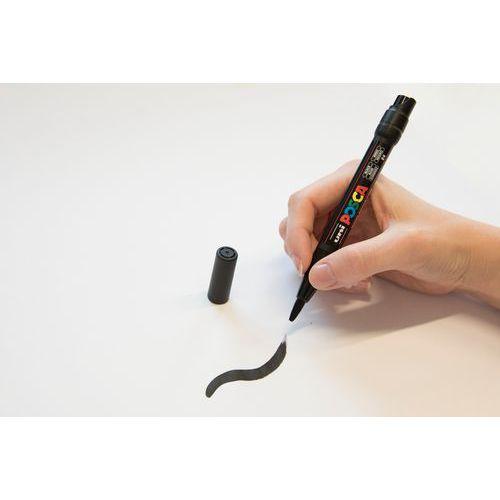 Illustration de : Set 10 markers pointe pinceau - Posca