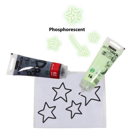 Illustration de : Ensemble de 10 tubes arti'stick- Pébéo