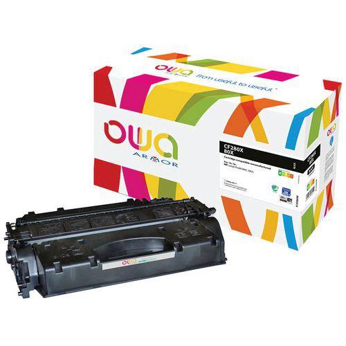 Illustration de : Toner reconditionné HP 80X Black - OWA