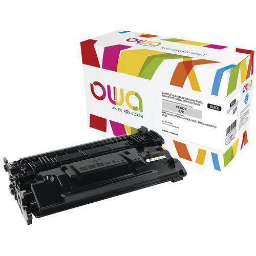 Illustration de : Toner reconditionné HP 87X Black - OWA