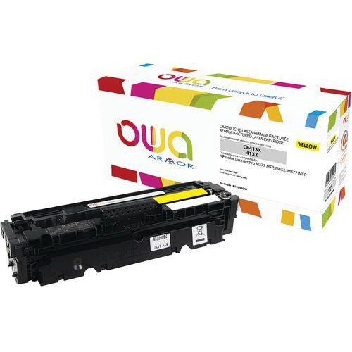Illustration de : Toner  HP CF413X Magenta - OWA reconditionné