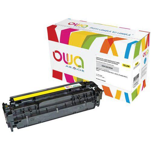 Illustration de : Toner reconditionné HP 305A Yellow - OWA