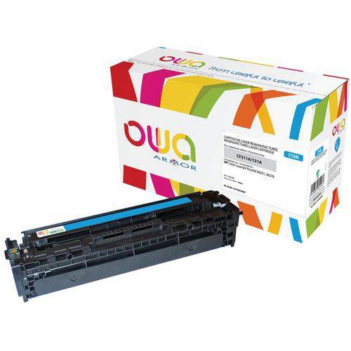 Illustration de : Toner reconditionné HP 131A Cyan - OWA