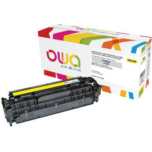 Illustration de : Toner reconditionné HP 312A Yellow - OWA