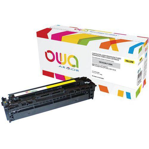 Illustration de : Toner reconditionné HP 128A Yellow - OWA