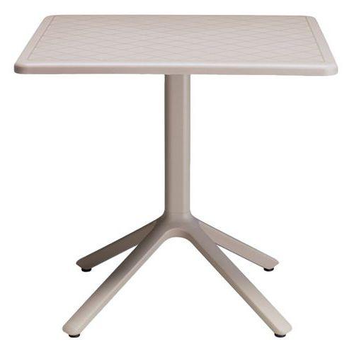 Illustration de : Table Eco carrée technopolymère S-CAB