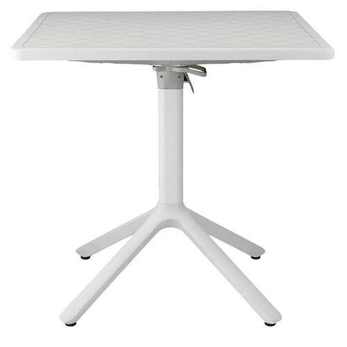 Illustration de : Table Eco carrée technopolymère plateau lisse S-CAB