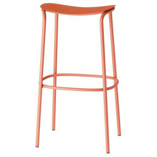 Illustration de : Tabouret Trick hauteur 75 cm peint S-CAB