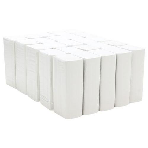 Illustration de : Essuie-main plié en Z - Recyclé - 1 pli - Manutan Expert