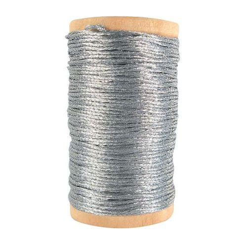 Illustration de : Lot 2 bobines de 20 mètres de fil pailleté or et argent