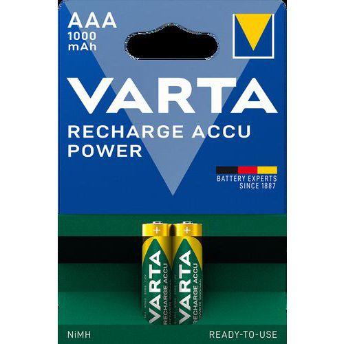 Illustration de : Pile rechargeable AAA (LR03) - Varta