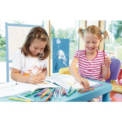 Illustration de : Pot 36 feutres assortis power pointe moyenne - Stabilo