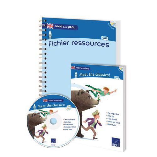 Illustration de : Speak and Play Cycle 3 Meet the classics 12 livres + fichier