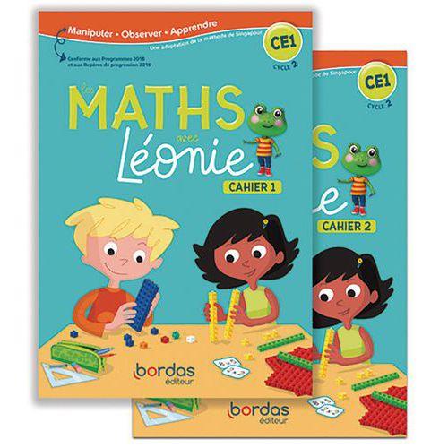 Illustration de : 9782047337165 LES MATHS AVEC LEONIE CE1
