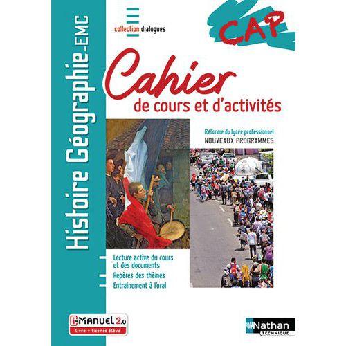 Illustration de : Histoire-geographie emc cap - cahier de cours et d'activités