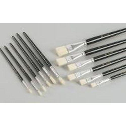 Illustration de : Sachet 10 brosses plates soie n°22 - Pichon