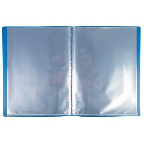 Illustration de : Reliure plastique 30 volets transparents 60 vues - Exacompta