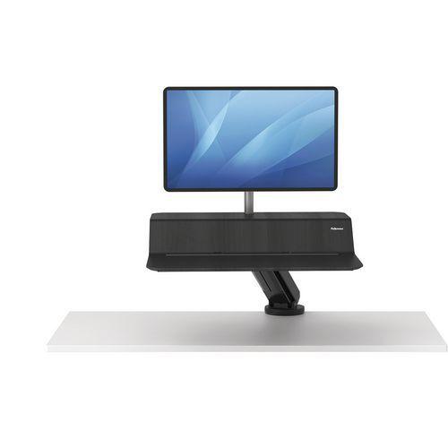 Illustration de : Station de travail ergonomique Assis-debout Lotus™ RT simple - Fellowes