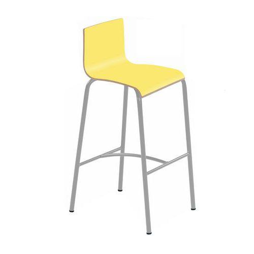 Illustration de : Tabouret 4 pieds hauteur 75 cm stratifié