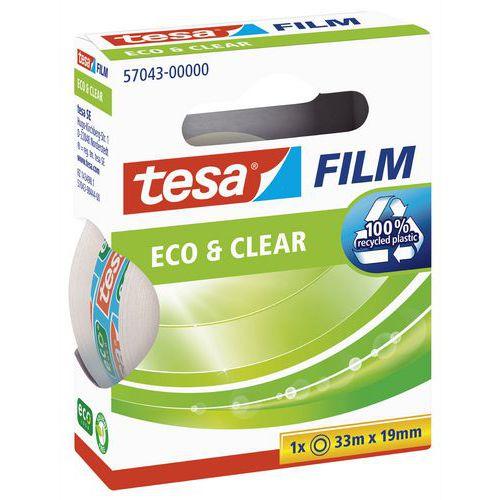 Illustration de : Rouleau adhésif 19mmx33m invisible recyclé - Tesa