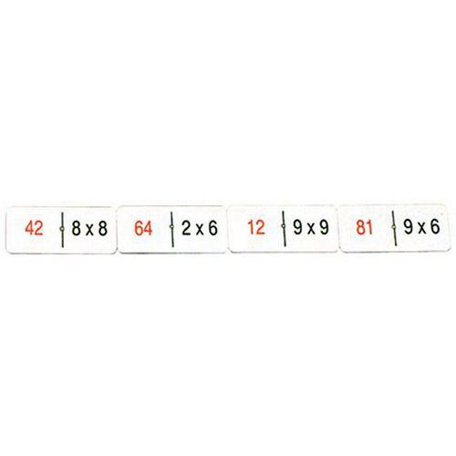 Illustration de : Domino des multiplications