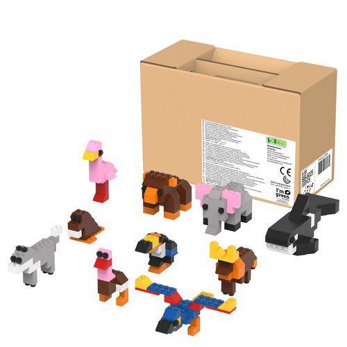 Illustration de : Petits blocs monde animal - Biobuddi