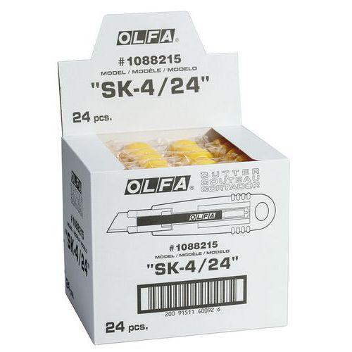 Illustration de : Cutter de sécurité ambidextre SK-4 - Lame 17.5 mm - Olfa