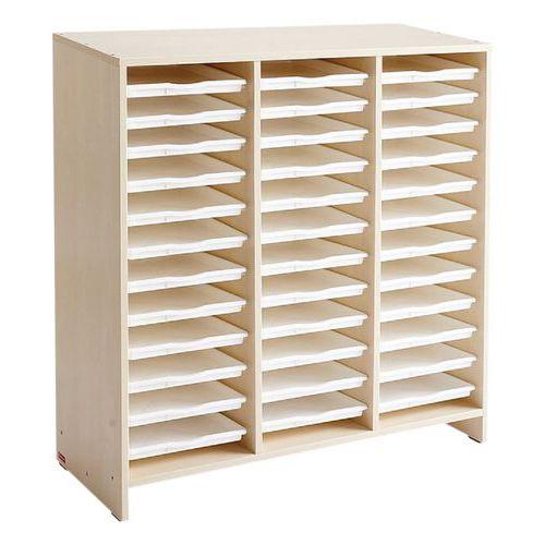 Illustration de : Meuble haut 36 plateaux - Nathan