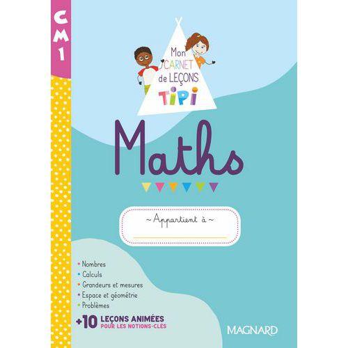 Illustration de : 9782210508996 Mon carnet de leçons Tipi maths CM1 cahier élève