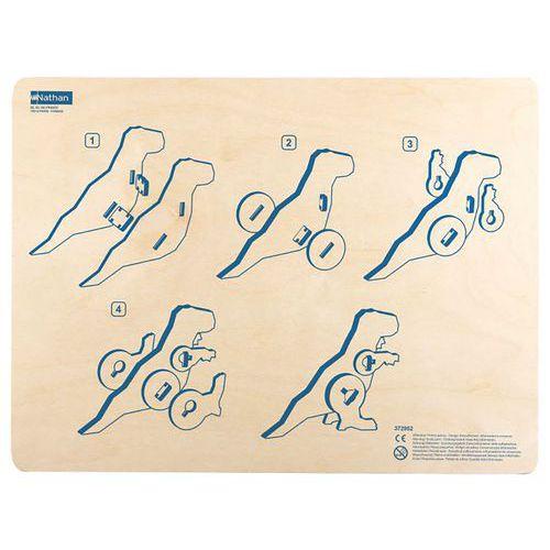 Illustration de : Premières maquettes - le tyrannosaure - Nathan