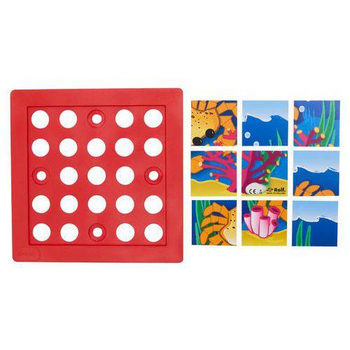 Illustration de : Puzzles plastique animaux marins (9 pièces) - Rolf