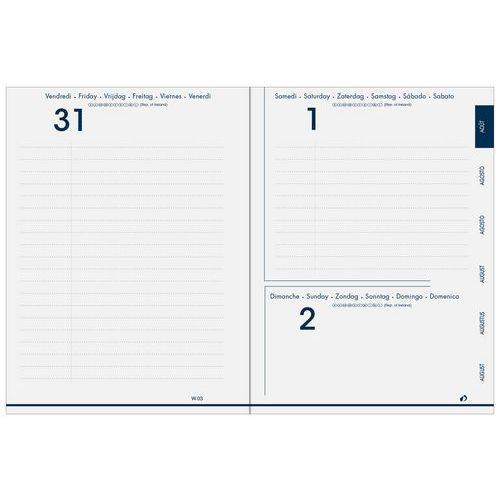 Illustration de : Agenda journalier equology 12x17cm 12mois d'août à juillet - Quo Vadis