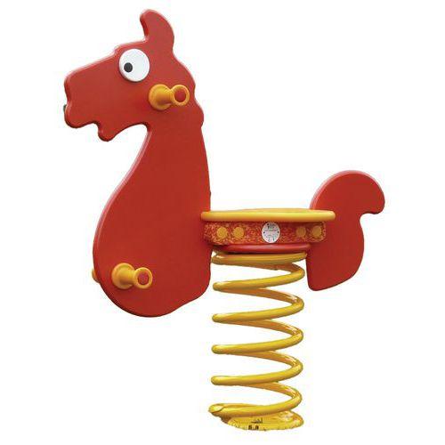 Illustration de : Poney sur ressort