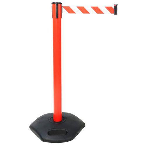 Illustration de : Poteau à sangle - PVC - 2 m - Manutan Expert