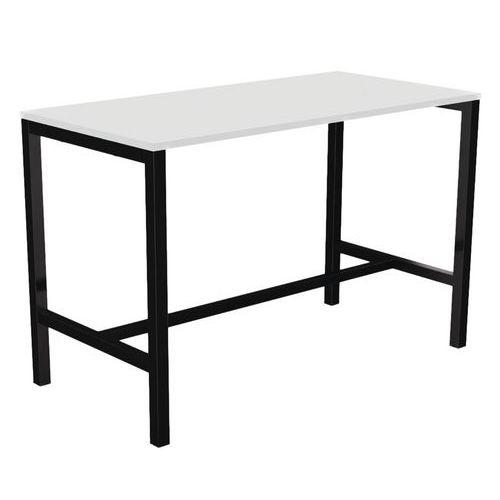 Illustration de : Table haute Astro 160 x 80 cm pied métal