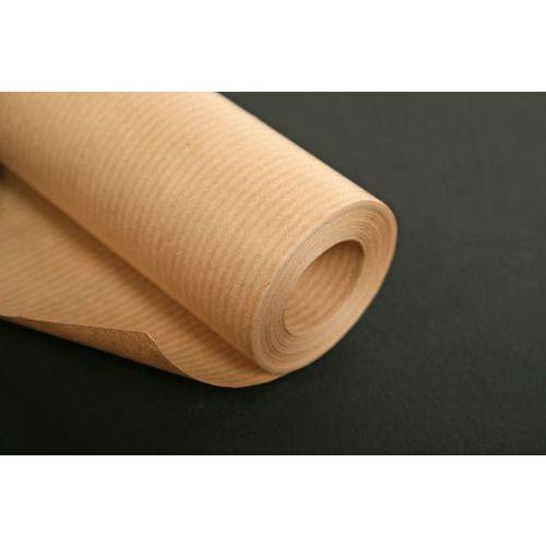 Illustration de : Rouleau kraft brun vergé laize 70 cm 60g - Clairefontaine