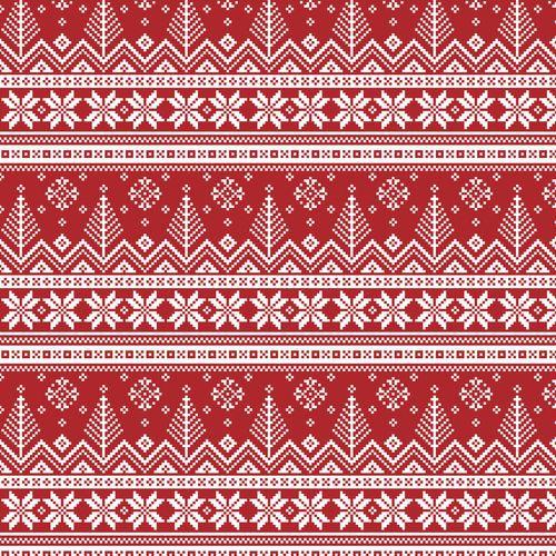 Illustration de : Rouleau papier cadeau 60g 50x0,70m Sapin scandi - Clairefontaine