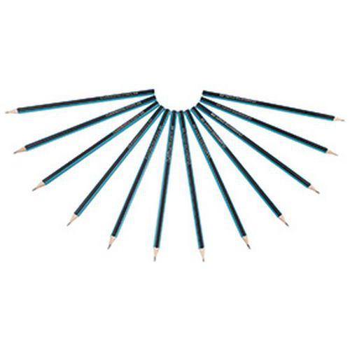 Illustration de : Crayon de papier HB à rayures - Classmates