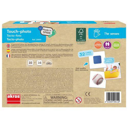 Illustration de : Jeu de reconnaissance visuelle et tactile de formes - Akros