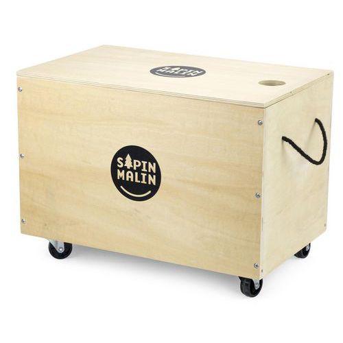 Illustration de : Caisse à roulettes de 1000 planchettes bois