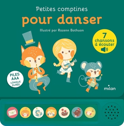 Contes et comptines à écouter - petites comptines pour danser - livre sonore - dès 1 an - Image principale