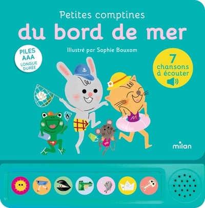 Contes et comptines à écouter - petites comptines du bord de mer - livre sonore - dès 1 an - Image principale